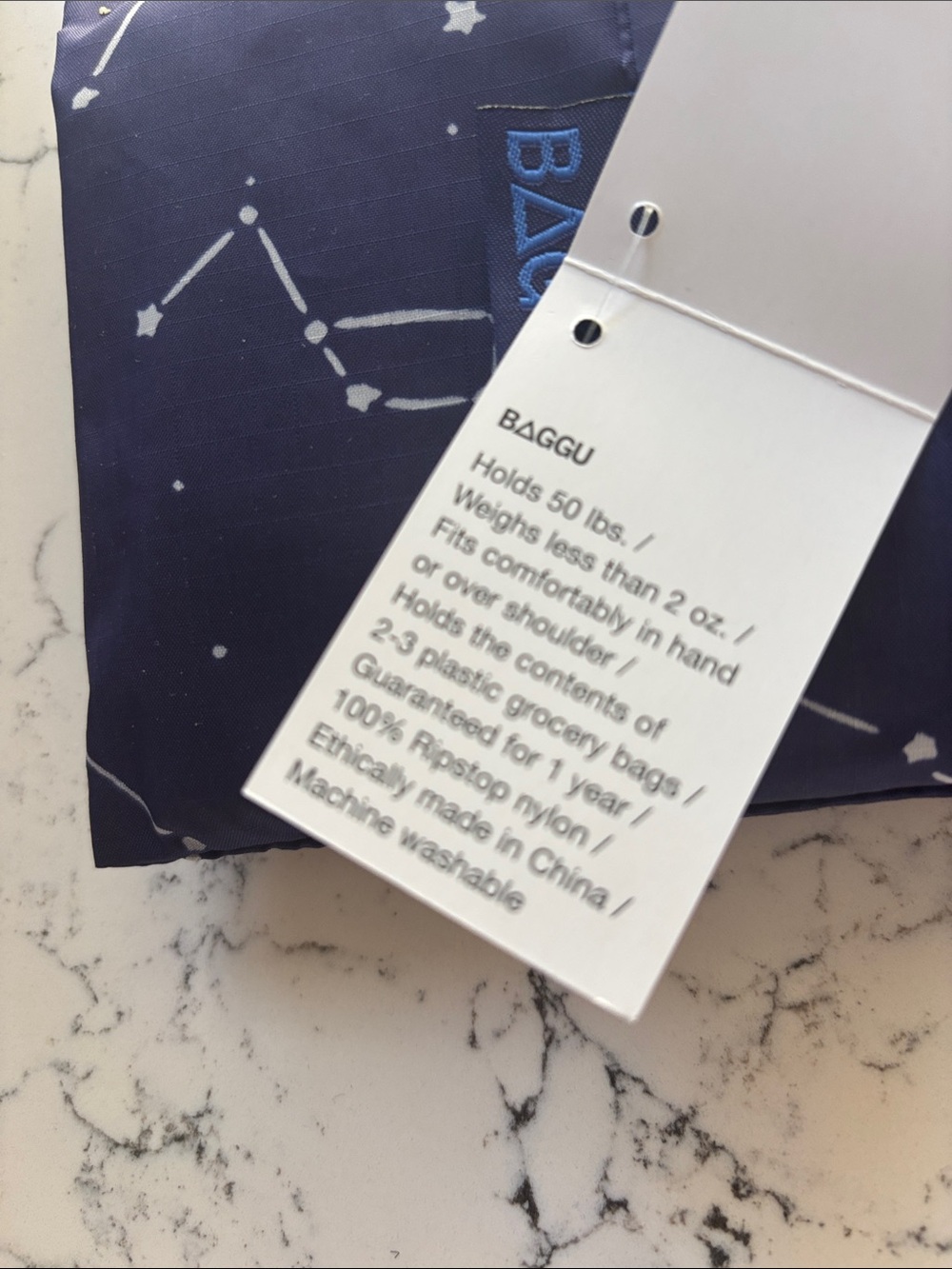 BAGGU Navy Star & Constellation Bag - Picture 4 of 4
